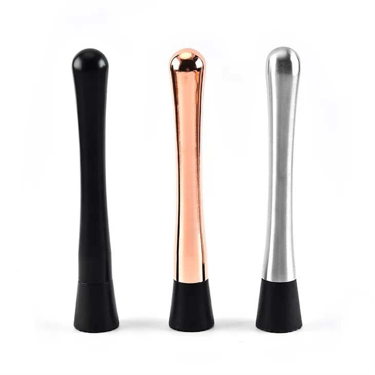 8 tommer rustfrit stål muddler til cocktails