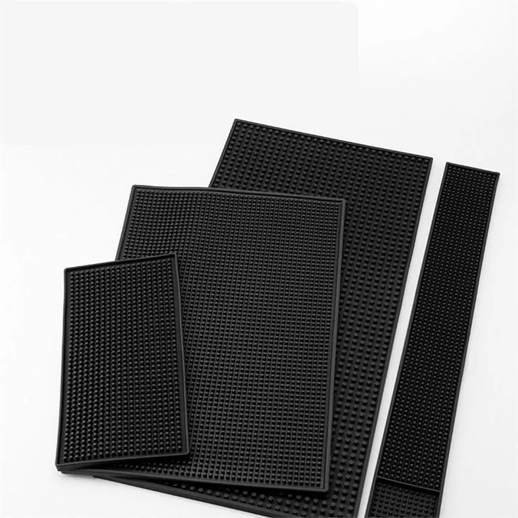 Sort Gummi Bar Mat