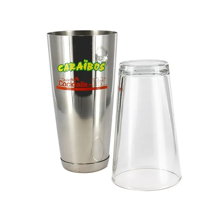 Boston glas cocktail shaker