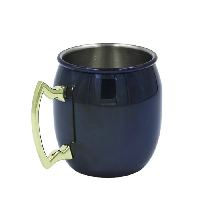 Kobber Moskva Mule krus med messinghåndtag