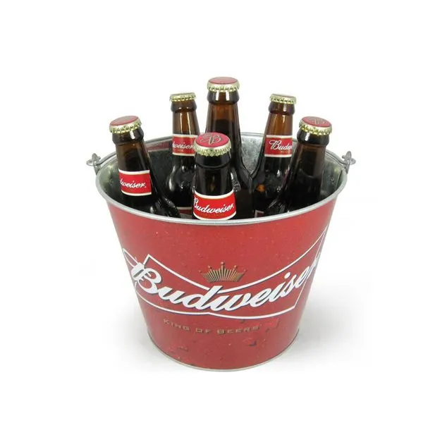 Galvaniseret spand til drinks