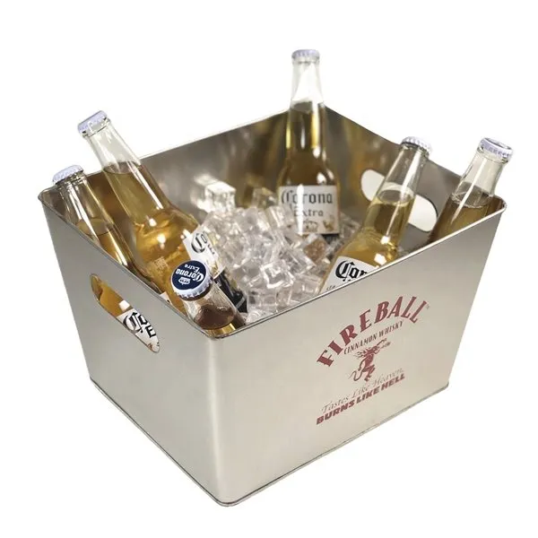 Galvaniseret metalis spand