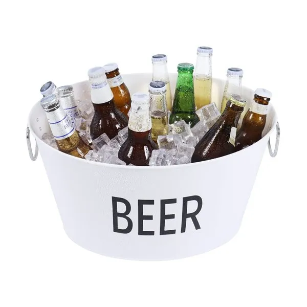 Stort galvaniseret drikke karbad