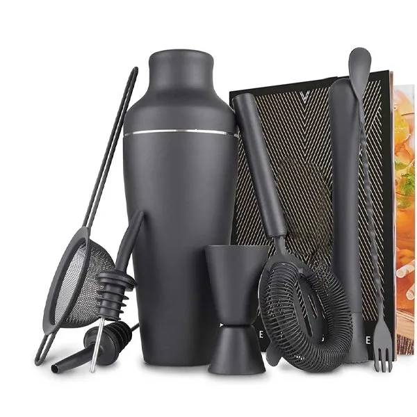 Mat sort bartender sæt