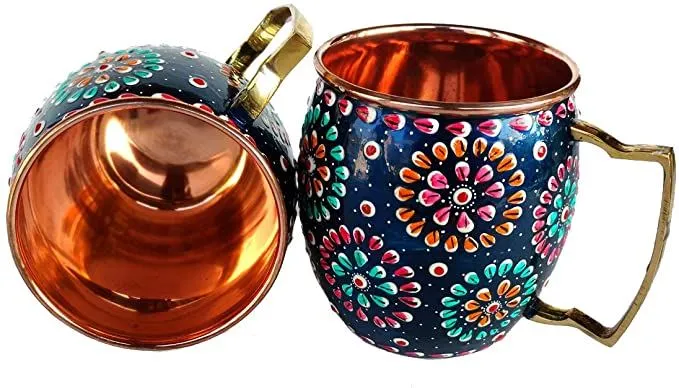 Malet håndlavet Moskva Mule krus