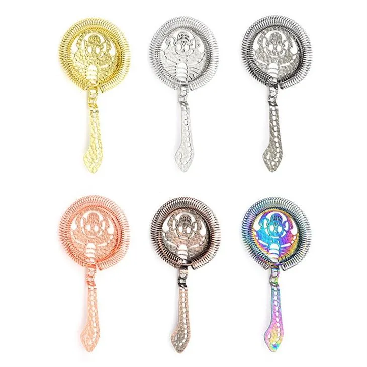 Stainless Steel Bar Strainer Professionelt Cocktail Bar Værktøj